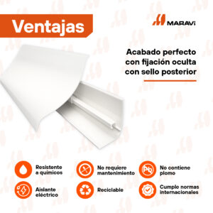 zócalos de PVC inocuos