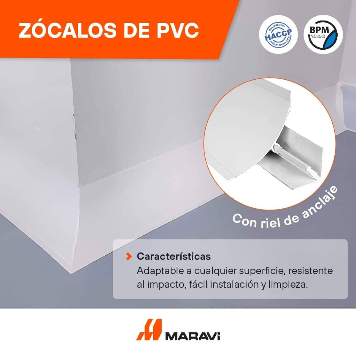 ZOCALOS DE PVC PARA AMBIENTES SANITARIOS